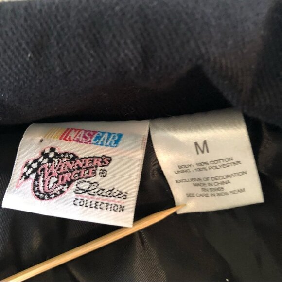 Nascar Ladies Bomber Jacket Black #88 Hendrick Motorsports Ladies M - Picture 14 of 16